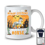 This Is My Human Costume I'm Really A Horse, Horror Halloween Witch Animal, Zombie Hands T-Shirt