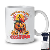 This Is My Scary Costume, Creepy Halloween Pumpkin Chicken Face, Chicken Farm Farmer Group T-Shirt