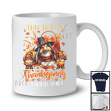 This Is My Thanksgiving Pajama Shirt, Adorable Gnomes Sheltie Owner, Fall Leaves Pumpkins T-Shirt