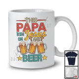 This Papa Runs On Jesus And Beer, Awesome Father's Day Drinking Drunker, Vintage Family T-Shirt