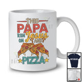 Ce papa court sur Jésus et la pizza, génial amateur de pizza pour la fête des pères, T-shirt familial vintage
