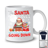 This Santa Loves Going Down; Fantastic Christmas Tree Naughty Santa In Chimney; Snowing Family T-Shirt