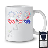 Three American Flag Pig, Wonderful 4th Of July Fireworks, Farm Animals Farmer Patriotic T-Shirt