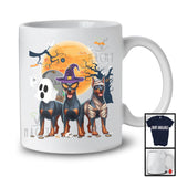 Three Boo Witch Mummy Doberman, Adorable Halloween Costume Puppy Owner, Family Group T-Shirt