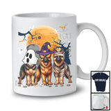 Three Boo Witch Mummy German Shepherd, Adorable Halloween Costume Puppy Owner, Family T-Shirt