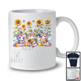 Three Lovely Unicorns As Bees, Amazing Thanksgiving Sunflowers Unicorn, Garden Honey Lover T-Shirt