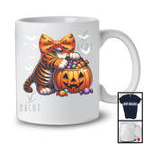 Tiger Costume Cosplay With Bow Tie, Lovely Halloween Wild Animal Lover, Matching Group T-Shirt