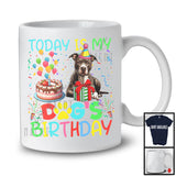 Today Is My Dog's Birthday, Lovely Birthday Party Pit Bull Owner Lover, Friends Family Team T-Shirt