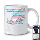 Transgender Trash, Humorous LGBTQ Opossum Animal Lover, LGBT Trans Flag Pride T-Shirt