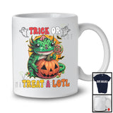 Trick Or Treat-A-Lotl; Adorable Halloween Axolotl Zombie Candy Pumpkin; Animal Lover T-Shirt