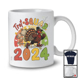 Trot Squad 2024; Wonderful Thanksgiving Turkey Running Runner; Vintage Retro Family Group T-Shirt