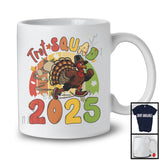 Trot Squad 2025; Wonderful Thanksgiving Turkey Running Runner; Vintage Retro Family Group T-Shirt