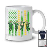 Trump Dancing; Humorous St. Patrick's Day American Flag Shamrocks President; Family Group T-Shirt