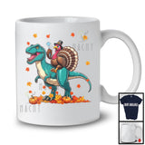 Turkey Dentist Riding T-Rex; Wonderful Thanksgiving Fall Leaf Turkey; Jobs Dentist Group T-Shirt