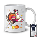 Turkey Llama, Lovely Thanksgiving Fall Leaves Pumpkin Pilgrim Llama Lover, Family Group T-Shirt