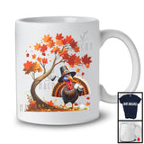 Turkey Playing Golf Team; Wonderful Thanksgiving Fall Tree Turkey; Sport Player Playing T-Shirt