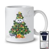 Turkish Angora Cat Christmas Tree Cosplay; Merry X-mas Turkish Angora Cat Owner; Family Group T-Shirt