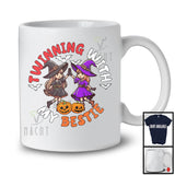 Twinning With My Bestie; Humorous Halloween Costume Twin Witch; Friends Family Group T-Shirt
