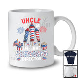 Uncle Of An Awesome Fireworks Director, Lovely 4th Of July American Flag, Family Patriotic T-Shirt