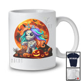 Unicorn Mummy; Creepy Halloween Costume Moon Mummy Unicorn Lover; Carved Pumpkins T-Shirt