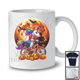 Unicorn Riding Bicycle; Adorable Halloween Costume Moon Unicorn Lover; Family Group T-Shirt