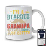 définition de grand-père barbu vintage meilleure, barbe géniale pour la fête des pères, t-shirt familial assorti