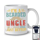 définition d’oncle barbu vintage meilleure, barbe impressionnante pour la fête des pères, t-shirt de la famille oncle assorti