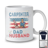 Vintage Carpenter Most Important Call Me Dad Husband, Proud Father's Day American Flag, Family T-Shirt