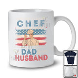 Vintage Chef Most Important Call Me Dad Husband, Proud Father's Day American Flag, Family T-Shirt