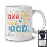 Vintage DNA Test God Is My Father, Amazing Father's Day Jesus, Matching Family Proud Group T-Shirt