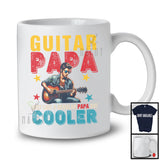 Vintage Guitar Papa Definition Regular Dad But Cooler, Happy Father's Day Guitarist, Family T-Shirt