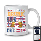 Vintage I'm Not Drunk I'm Patriotic, Awesome 4th Of July Beer Drinking Lover, Matching Drunker T-Shirt