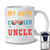 Vintage My Aunt Is Definitely Cooler Than My Uncle, Happy Father's Day Sunglasses, Family T-Shirt