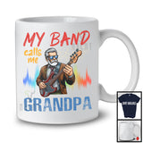 Vintage My Band Calls Me Grandpa, Amazing Father's Day Grandpa Guitarist, Musical Instruments T-Shirt