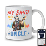 Vintage My Band Calls Me Uncle, Amazing Father's Day Uncle Guitarist, Musical Instruments T-Shirt