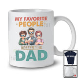 Vintage My Favorite People Call Me Dad, Amazing Father's Day Son Daughter, Family Group T-Shirt