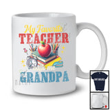 Vintage My Favorite Teacher Calls Me Grandpa, Amazing Father's Day Teacher Teaching, Family T-Shirt