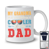 Vintage My Grandma Is Definitely Cooler Than My Dad, Happy Father's Day Sunglasses, Family T-Shirt