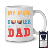 Vintage My Mom Is Definitely Cooler Than My Dad, Happy Father's Day Sunglasses, Family T-Shirt