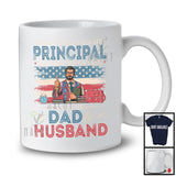 Vintage Principal Most Important Call Me Dad Husband, Proud Father's Day American Flag, Family T-Shirt