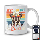 Vintage Retro Best Dog Dad Ever, Amazing Father's Day Puppy Paws Sunglasses, Family Group T-Shirt