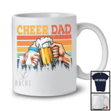 Vintage Retro Cheers Dad, Cheerful Father's Day Beer Milk Bottle, New Dad Drinking Family T-Shirt