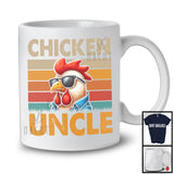 Vintage Retro Chicken Uncle, Sarcastic Father's Day Chicken Sunglasses, Farmer Family Group T-Shirt