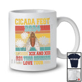 Vintage Retro Cicada Broods XIII and XIX, Cool Flowers Insect Great Eastern Tour, Musical Lover T-Shirt