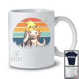 Vintage Retro Cockatiel Hugging Axolotl, Lovely Axolotl Owner Animal Lover, Zoo Keeper Group T-Shirt