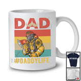 Vintage Retro Dad Daddy Life, Amazing Father's Day Firefighter Group, Matching Family Team T-Shirt