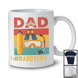 Vintage Retro Dad Daddy Life, Amazing Father's Day Scuba Diver Group, Matching Family Team T-Shirt