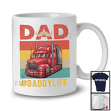 Vintage Retro Dad Daddy Life, Amazing Father's Day Trucker Group, Matching Family Team T-Shirt