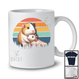 Vintage Retro Guinea Pig Hugging Axolotl, Lovely Axolotl Owner Animal Lover, Zoo Keeper Group T-Shirt