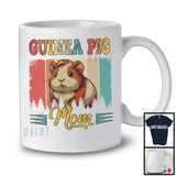 Vintage Retro Guinea Pig Mom, Lovely Mother's Day Animal, Matching Family Group T-Shirt